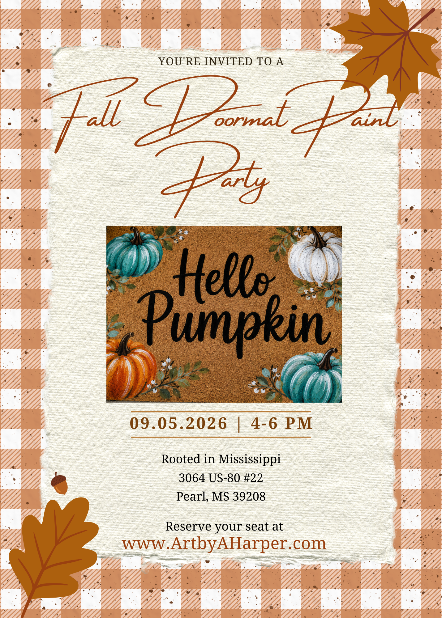 Fall Doormat Paint Party