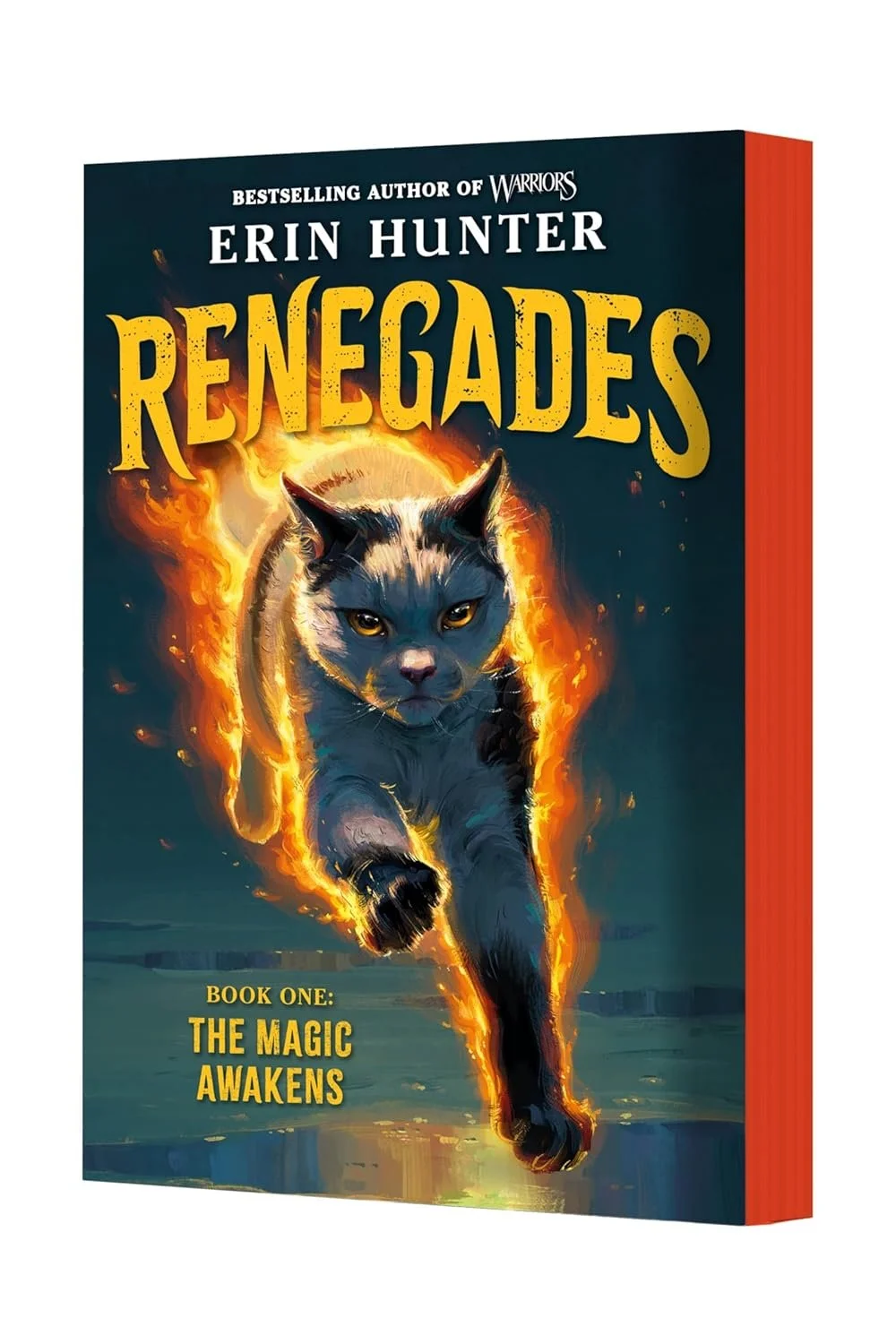 A book cover for 'Renegades' by Erin Hunter.