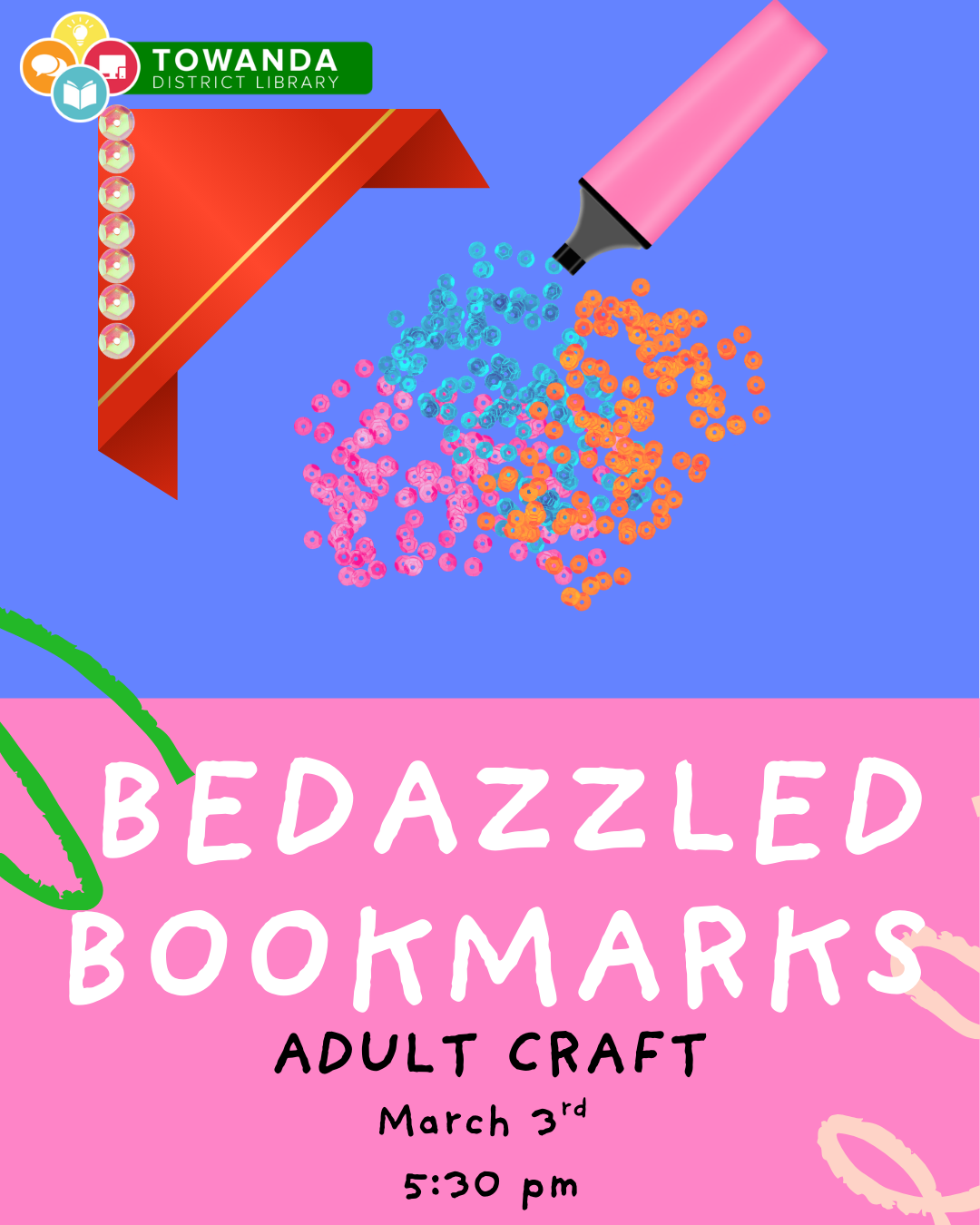 Adult Craft: Bedazzled Book Marks