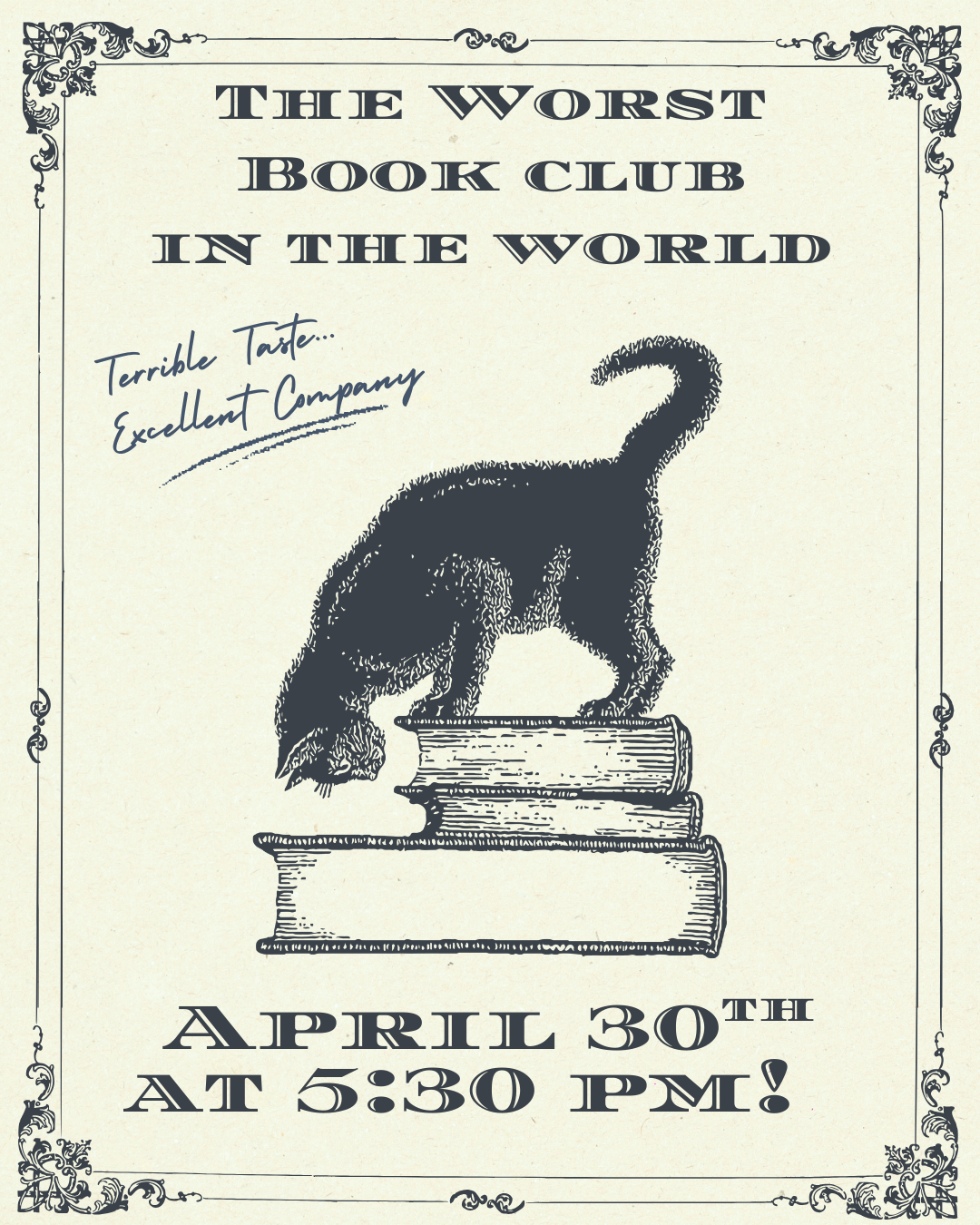 TWBCITW April 30th at 5:30 pm