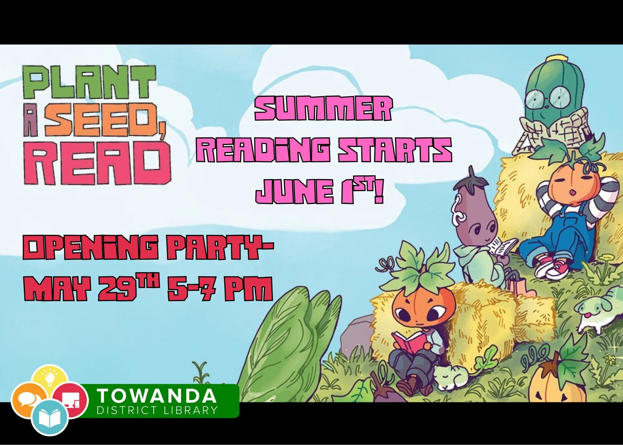 🌱📚 The Wait is Over&hellip; Summer Reading is Almost Here! 📚🌱

Get ready to grow your imagination because the Towanda District Library&rsquo;s Summer Reading Program is officially on its way! 🌼✨

This year&rsquo;s theme is &ldquo;Plant a Seed, R
