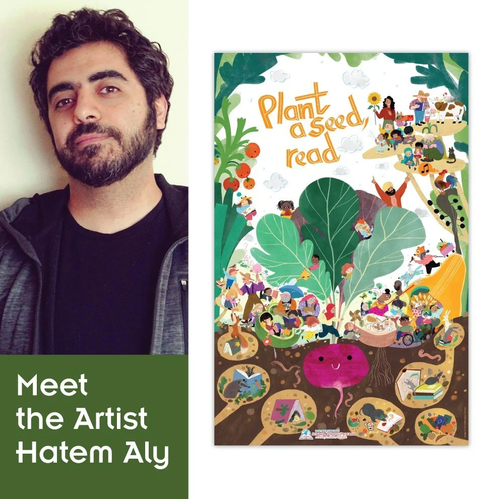 Meet the Artist: Hatem Aly

🌿🎨 Meet the Artist: Hatem Aly! 🎨🌿

We&rsquo;re excited to share another featured artist for this year&rsquo;s Summer Reading Program theme, Plant a Seed, Read!

Hatem Aly&rsquo;s artwork is full of movement, imaginatio