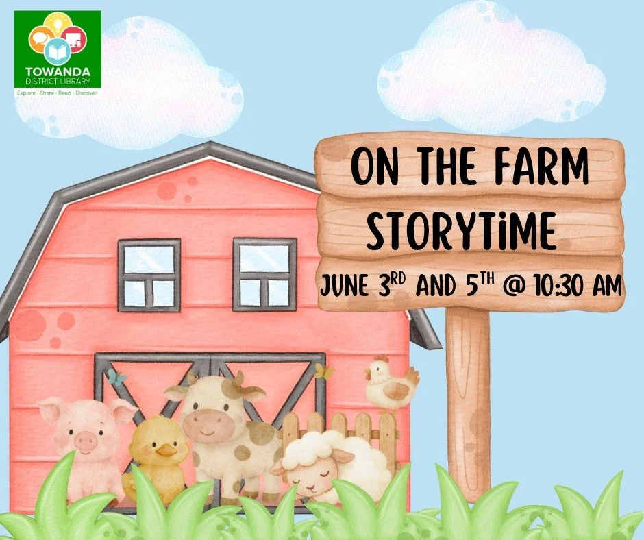Our first storytime of the summer is tomorrow, June 3rd, at 10:30 am! 
Join us for stories, snacks, and a fun craft! 
 #storytime #LibraryStorytime #librarystoryhour #SummerReading #summerreading