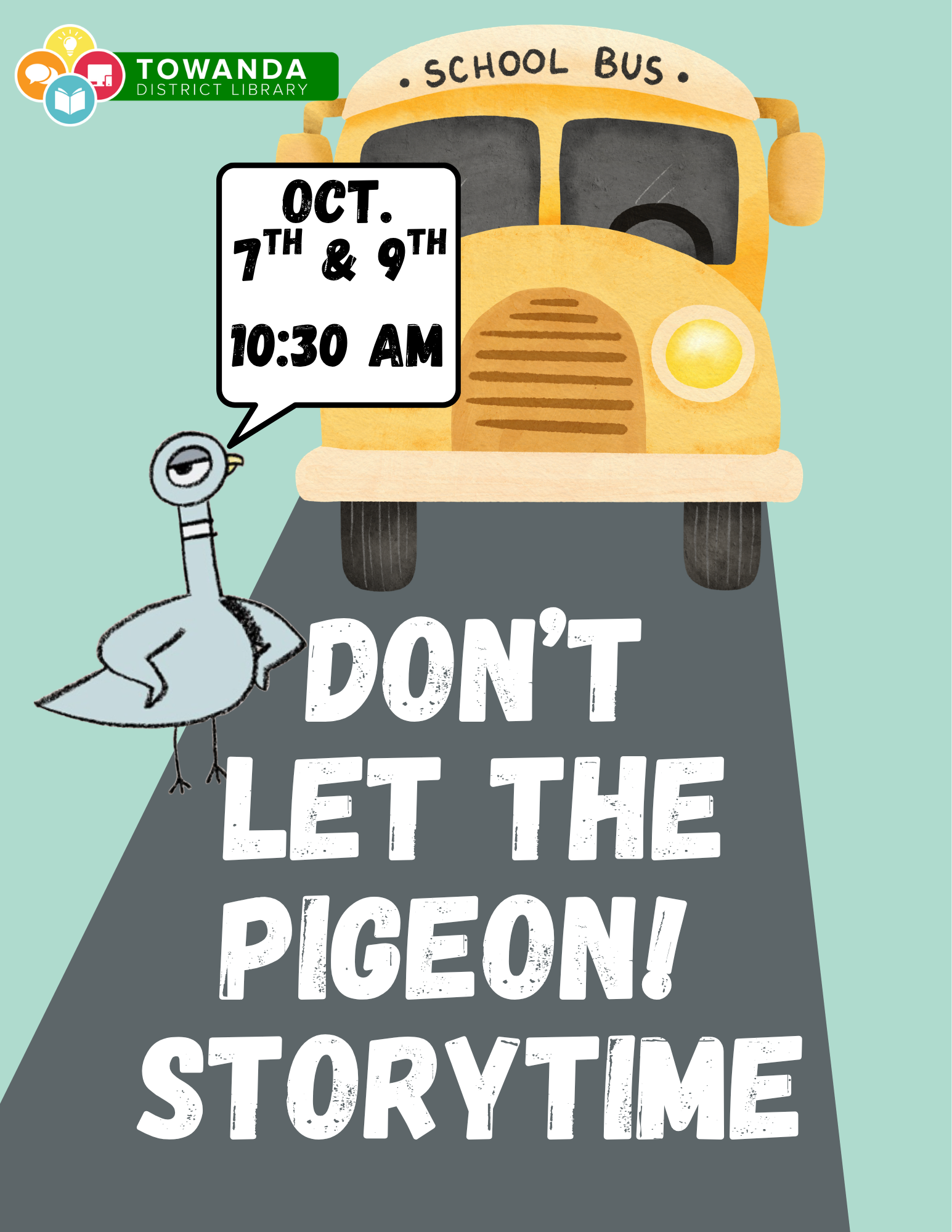 Don’t Let the Pigeon! Story/Activity Time!
