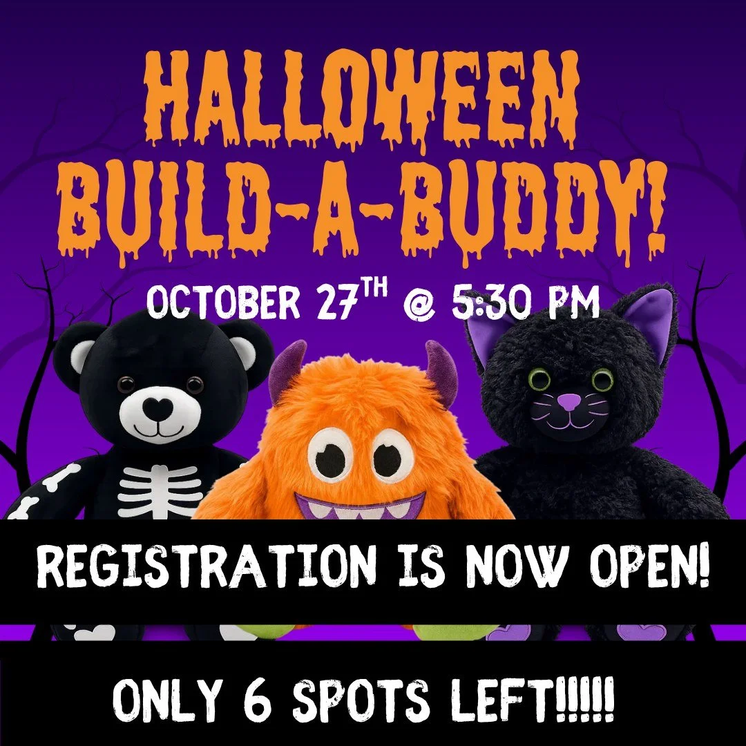 🎃👻 Halloween Build-A-Buddy is almost here! 👻🎃
Join us on October 27 at 5:30 PM to build your very own Halloween buddy to take home. We only have 6 spots left, so don&rsquo;t wait to claim yours!
📅 October 27
⏰ 5:30 PM
📍 Towanda District Library