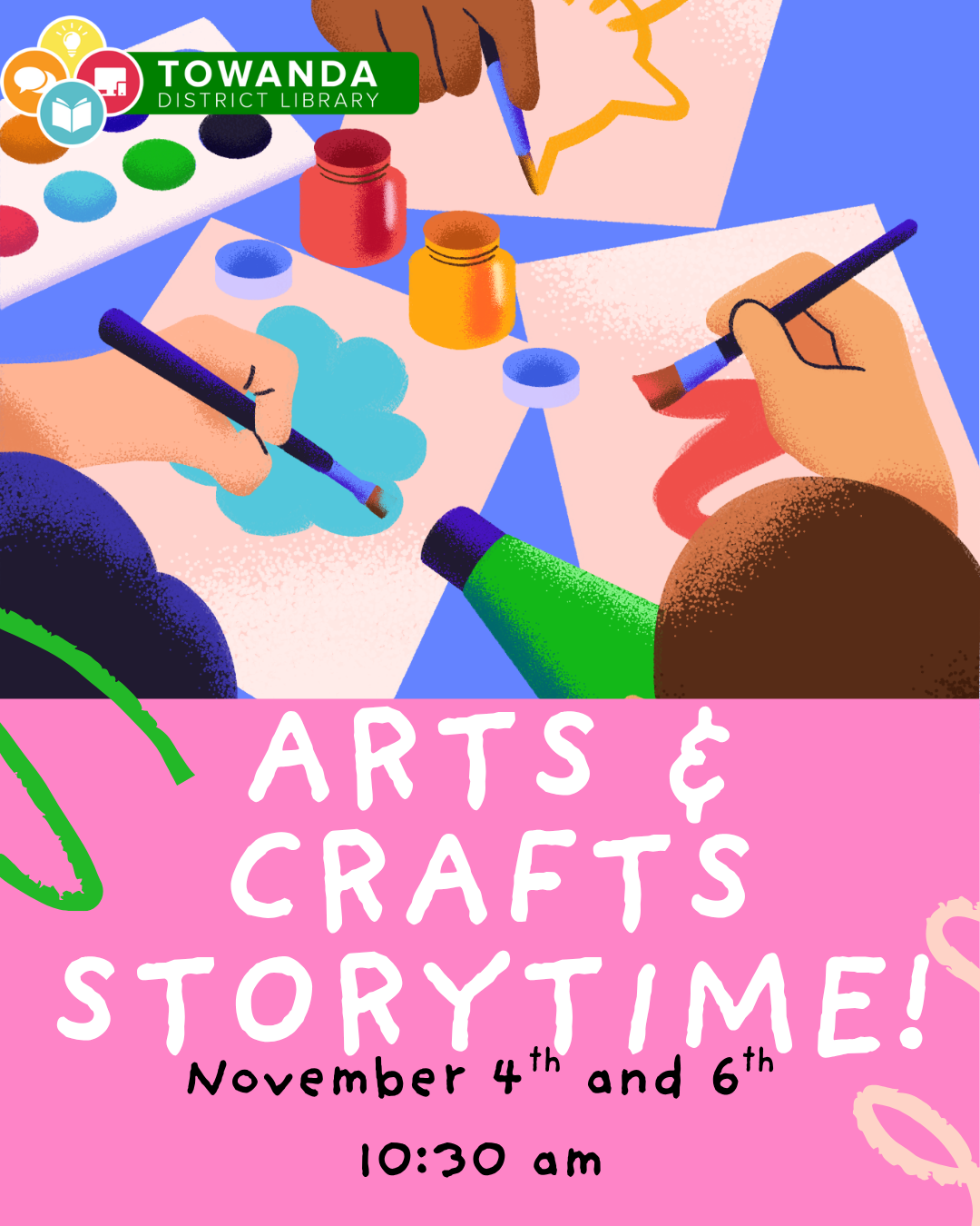 Arts and Crafts! Story/Activity Time!