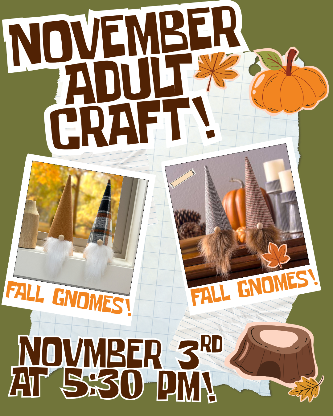 Adult Craft: Fall Gnomes
