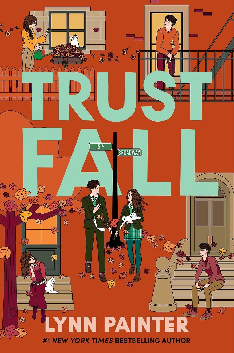 Book cover for "Trust Fall" by Lynn Painter.