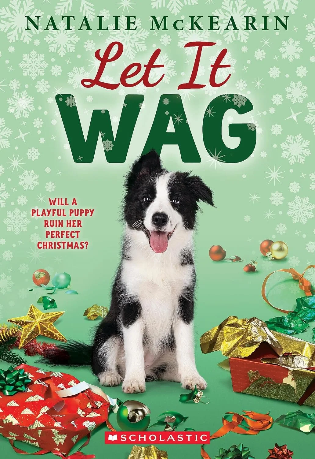 Book cover titled "Let It Wag" by Natalie McKearin.