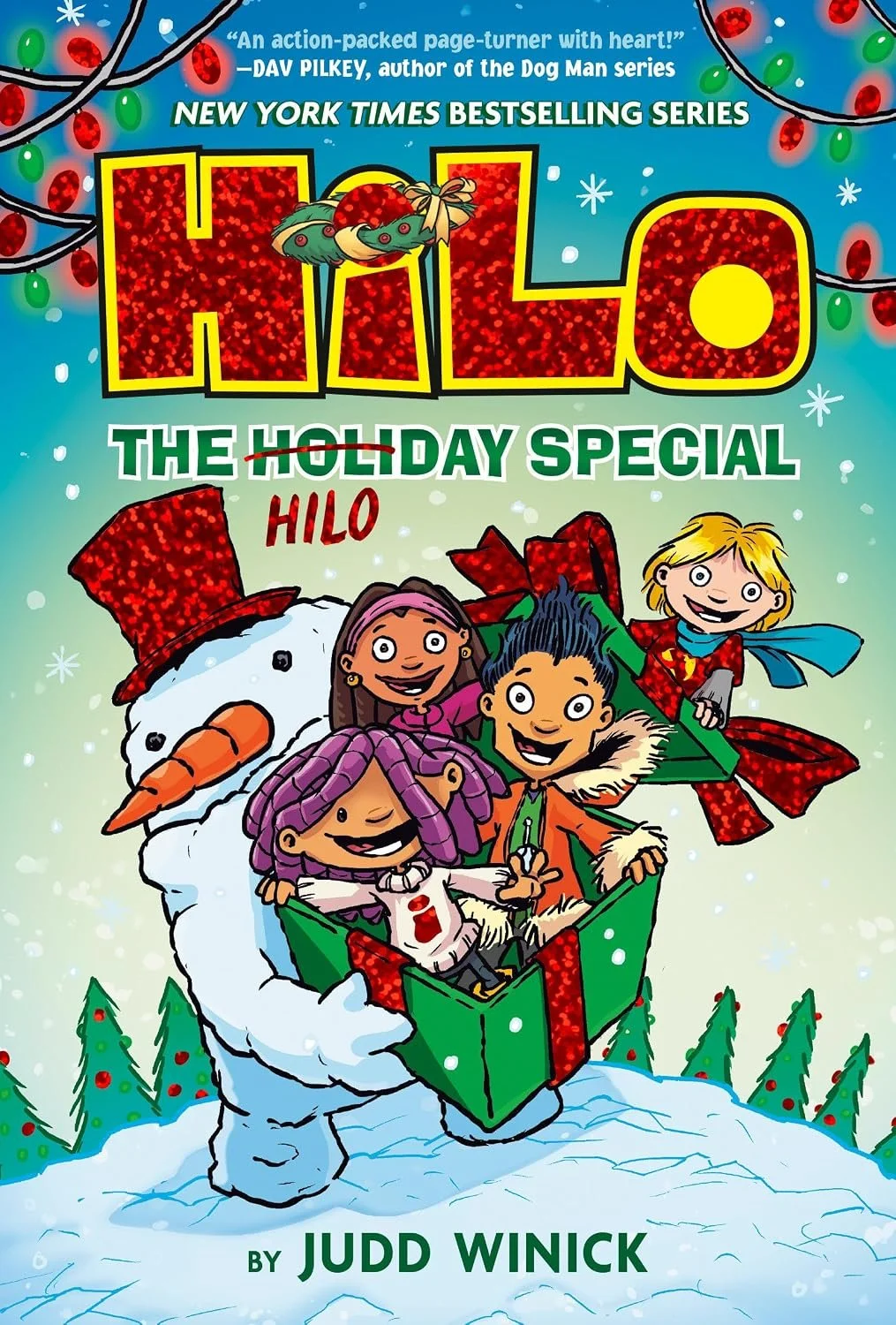 Book cover of 'Hilo: The Holiday Special' by Judd Winick.