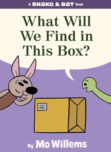 Book cover titled 'What Will We Find in This Box?' by Mo Willems.