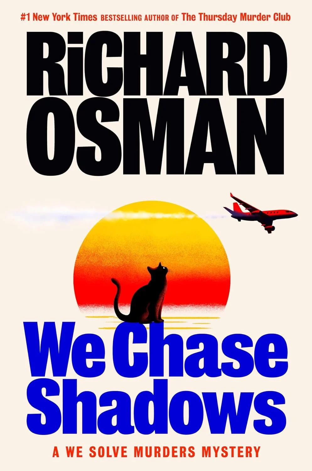 Book cover for "We Chase Shadows" by Richard Osman.