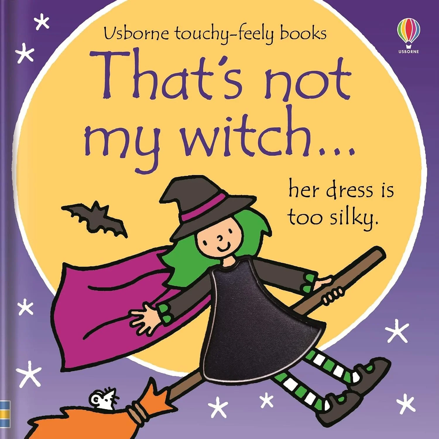Book cover titled "That's not my witch... " from Usborne touchy-feely books series.