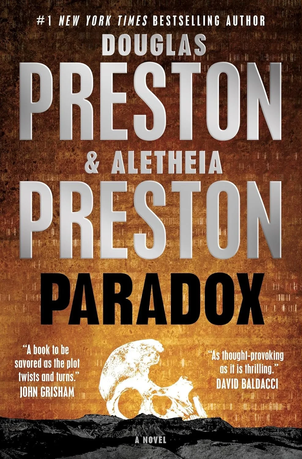Book cover titled "Paradox" by Douglas Preston and Alethea Preston.