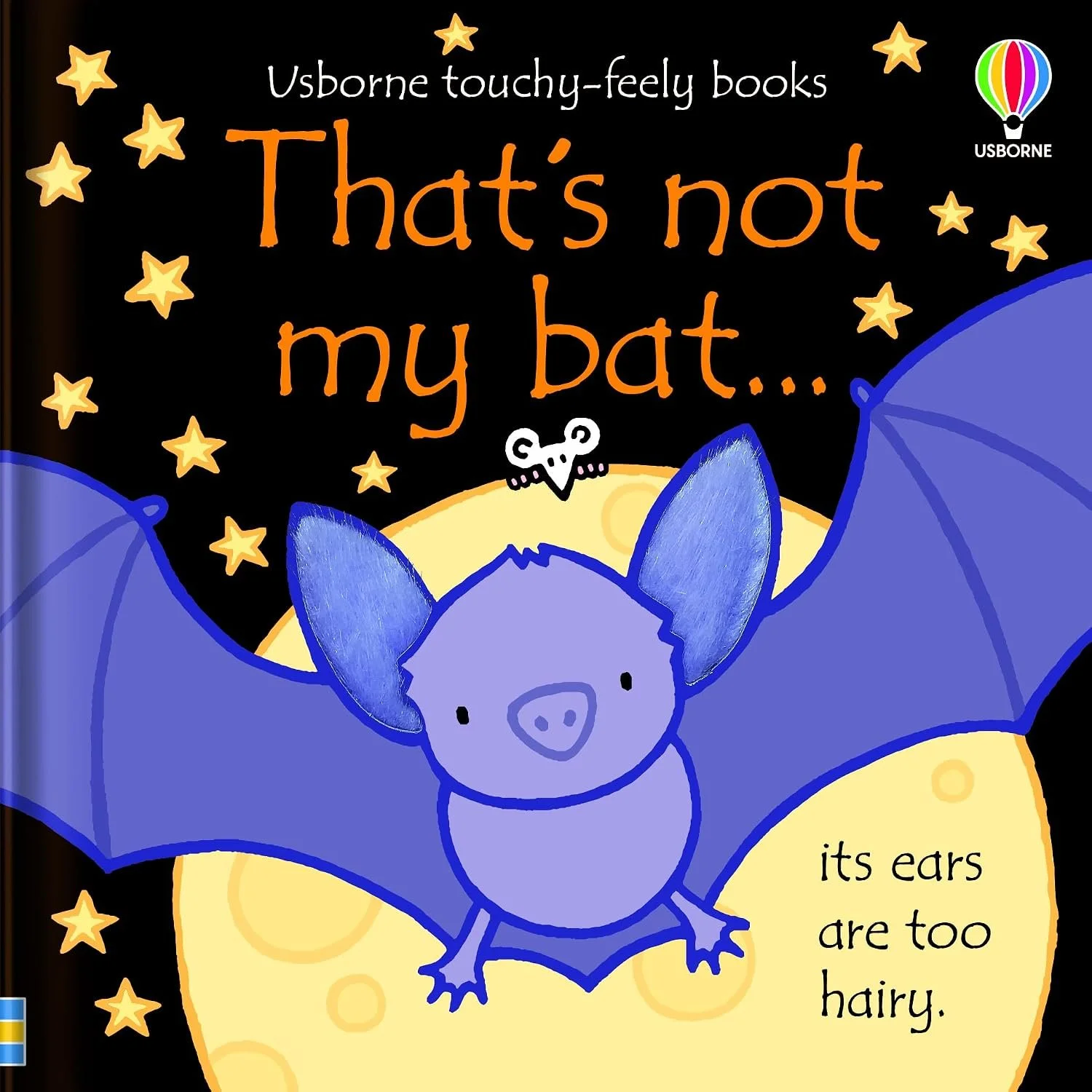 Book cover titled "That’s not my bat..." from Usborne touchy-feely books series.