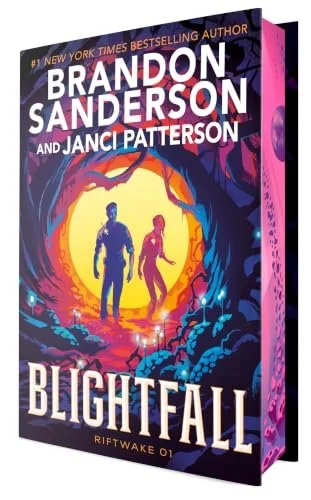 Book cover for 'Blightfall' by Brandon Sanderson.