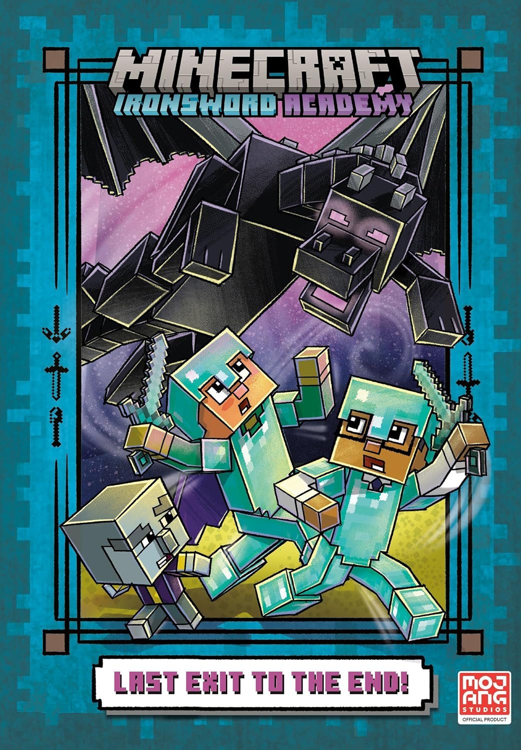 Cover of "Last Exit to the End! (Minecraft Ironsword Academy Chapter Book #6)" by Caleb Zane Huett.
