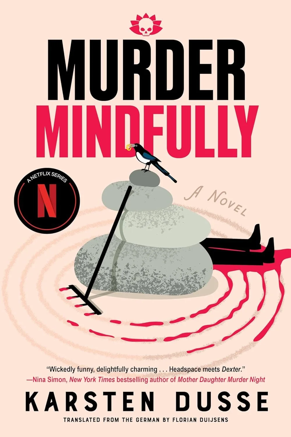 Book cover for "Murder Mindfully" by Karsten Dusse.