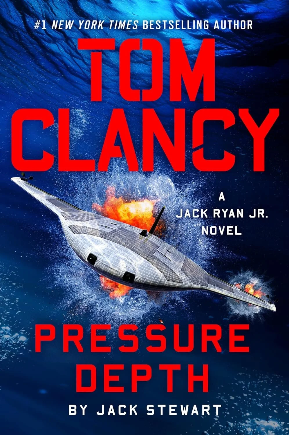 Book cover for "Pressure Depth" by Tom Clancy.