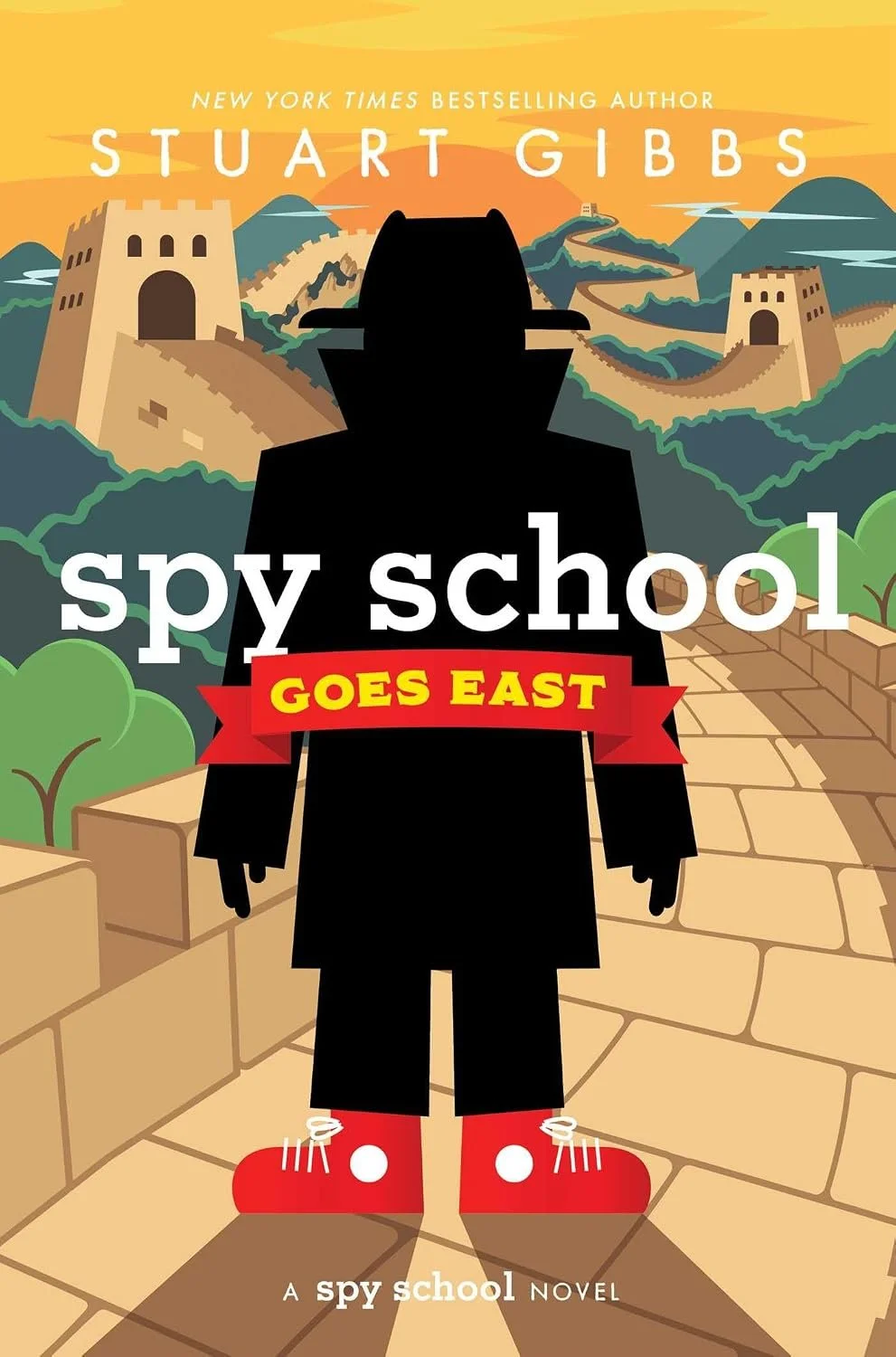 Book cover for 'Spy School Goes East' by Stuart Gibbs.