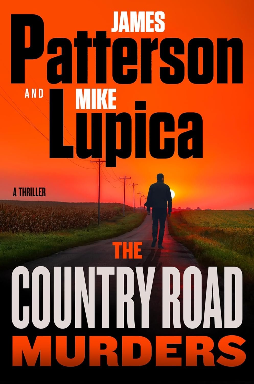 Book cover for 'The Country Road Murders' by Lupica and Patterson.