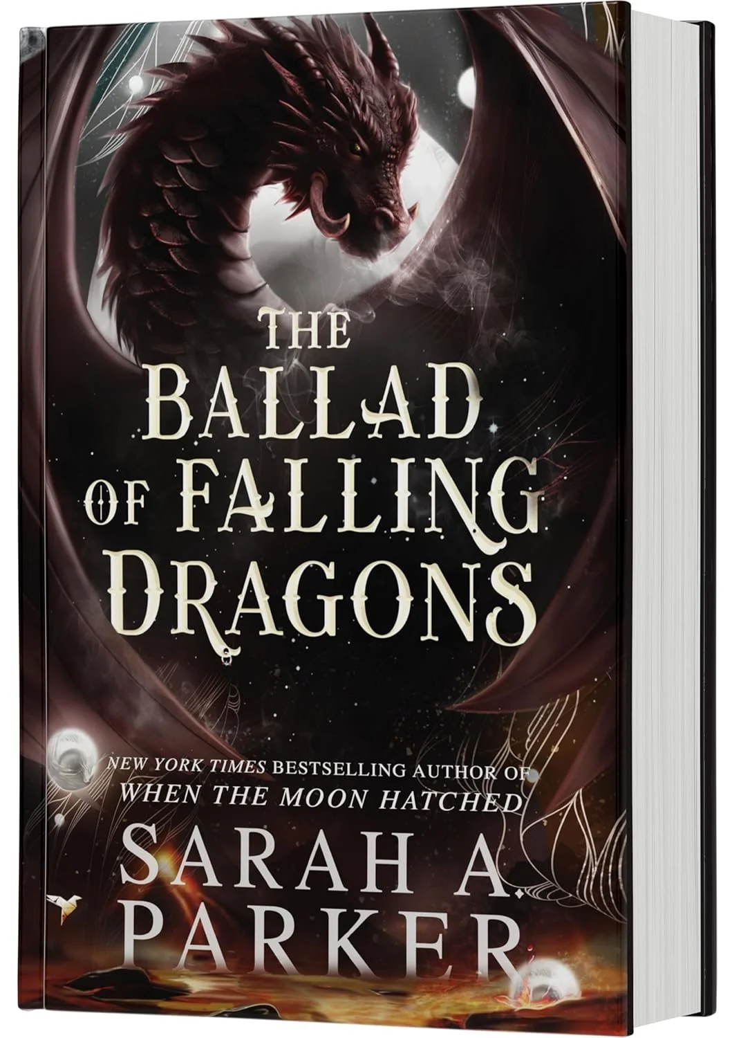 Book cover of 'The Ballad of Falling Dragons' by Sarah A. Parker.