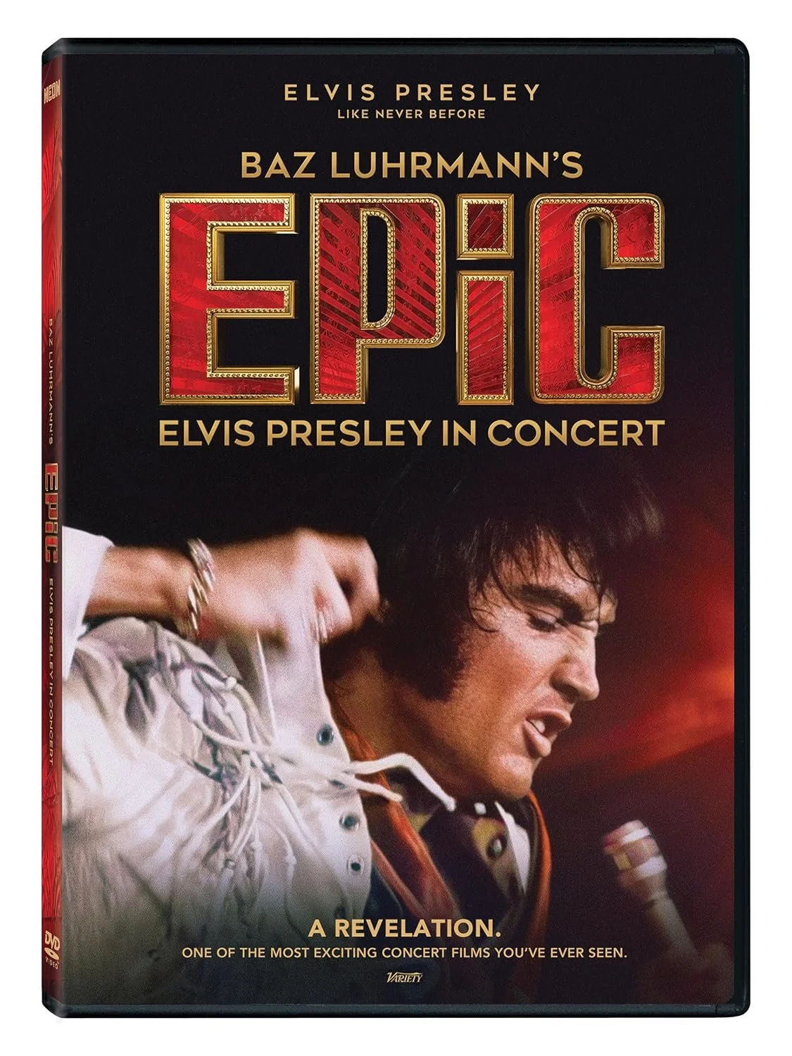 DVD cover of "Epic: Elvis Presley in Concert".