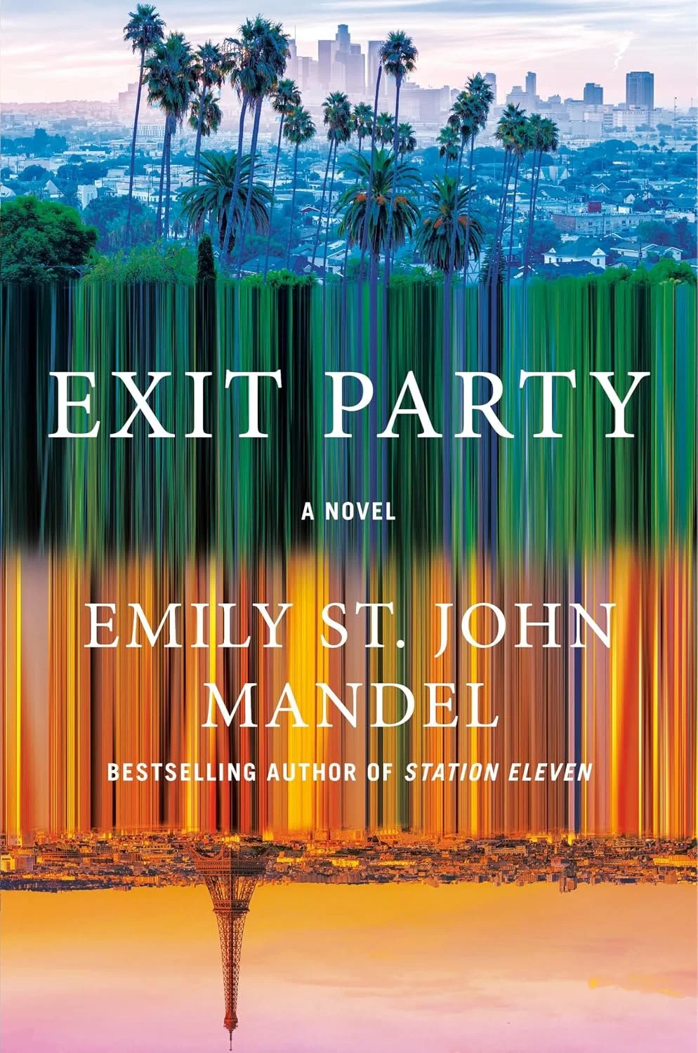 Book cover for 'Exit Party' by Emily St. John Mandel.