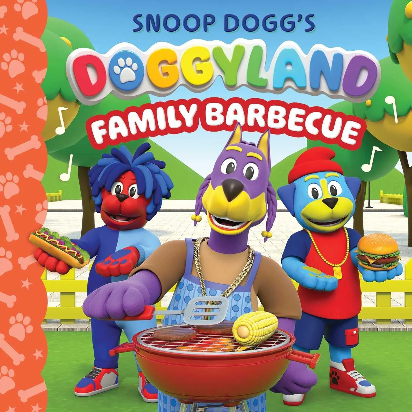 Book cover of Snoop Dogg's Doggyland Family Barbecue.
