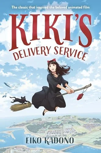 Book cover for 'Kiki's Delivery Service' by Eiko Kadono.