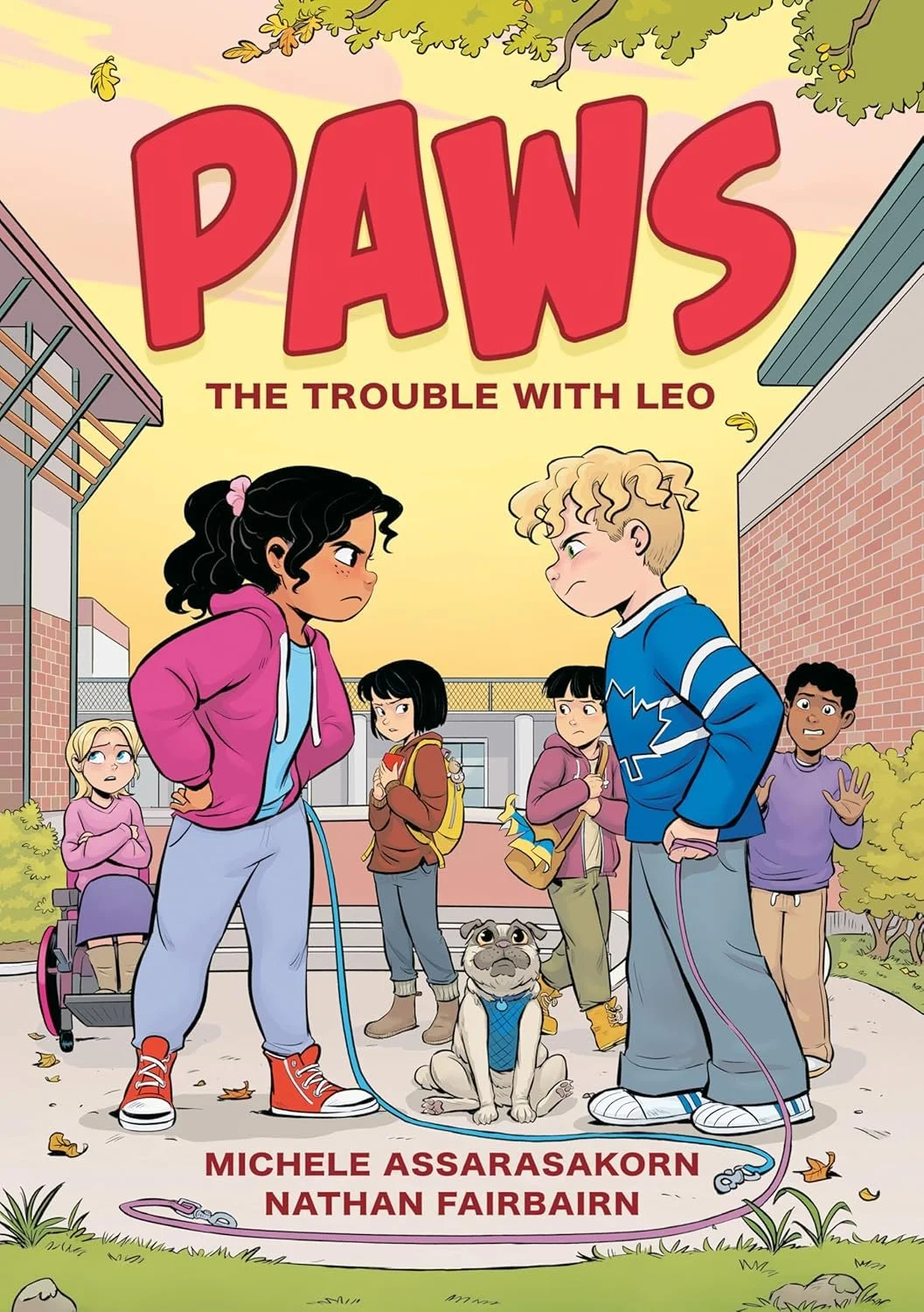 Cover of the book 'Paws: The Trouble with Leo' .