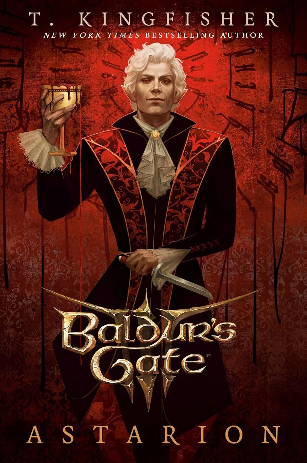 Book cover of "Baldur's Gate 3: Astarion" by T. Kingfisher.