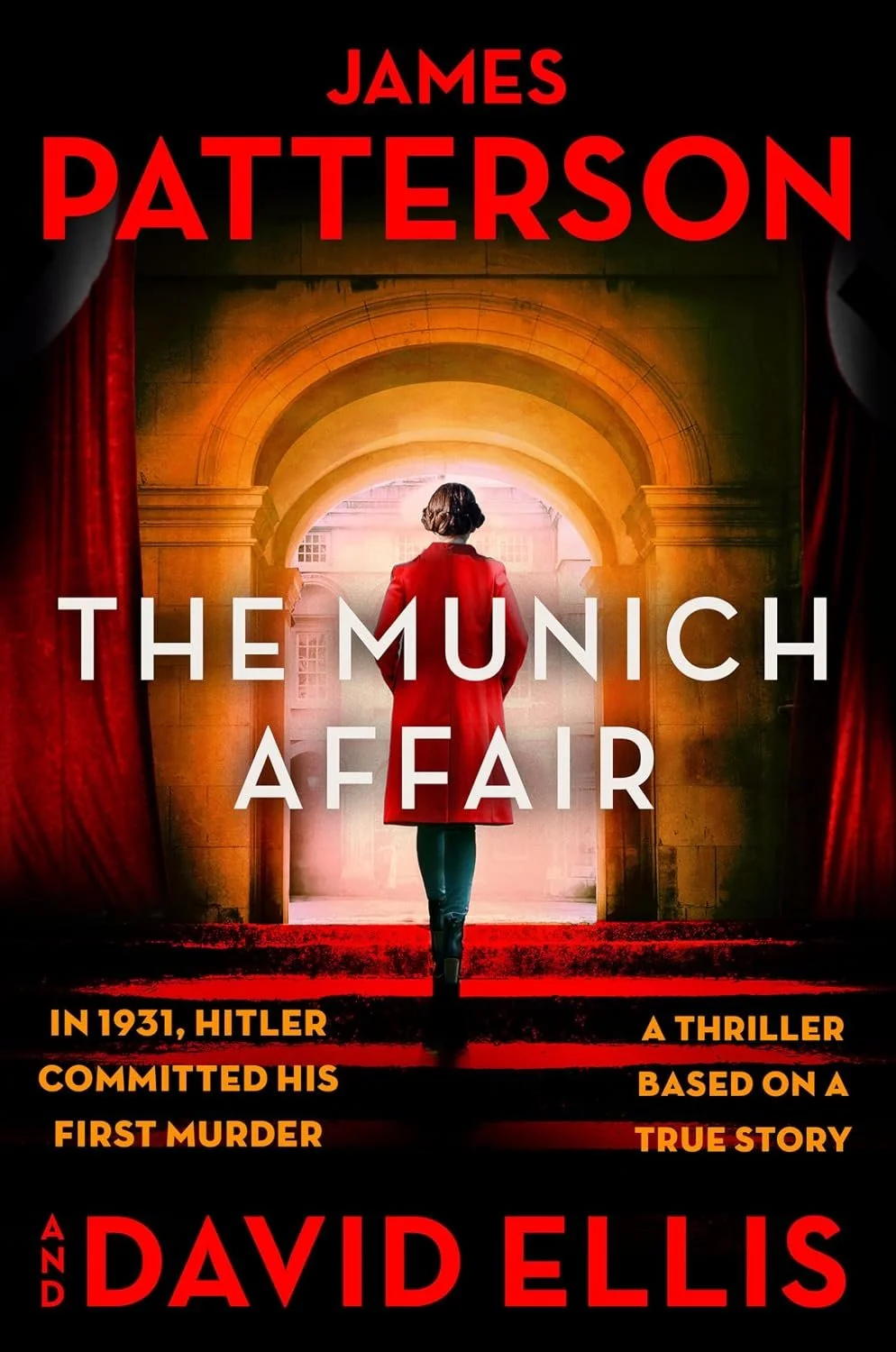 Book cover for "The Munich Affair" by James Patterson and David Ellis. 
