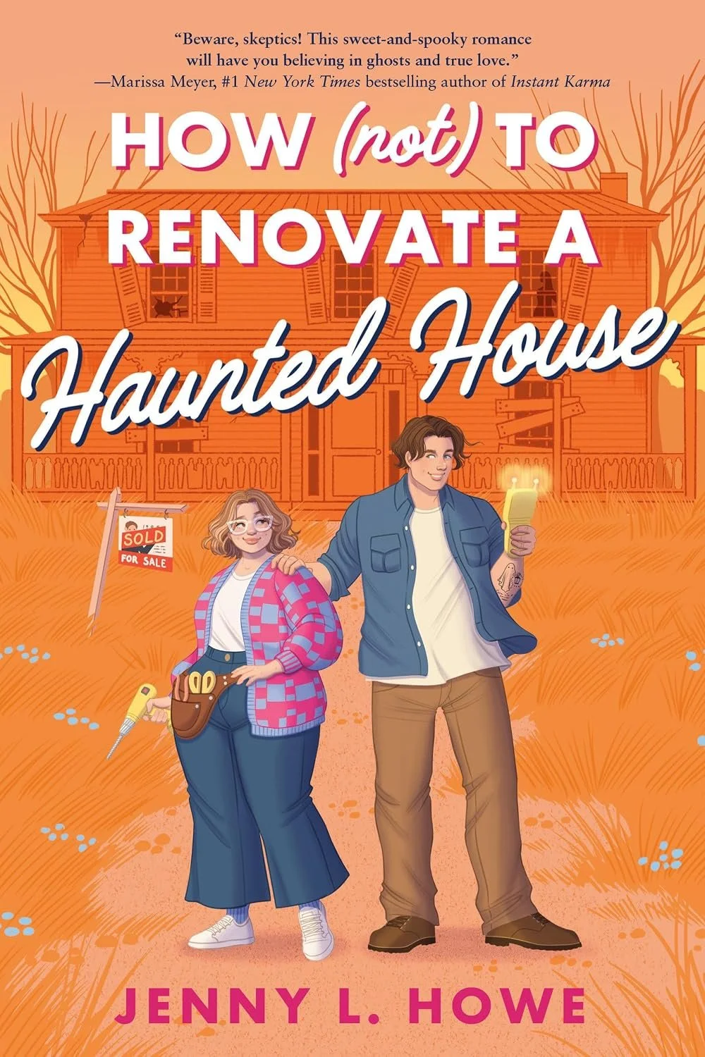 Book cover for 'How (not) to Renovate a Haunted House' by Jenny L. Howe.