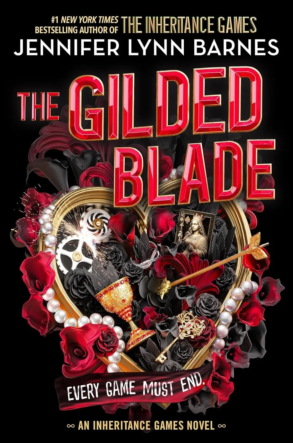 Book cover for "The Gilded Blade" by Jennifer Lynn Barnes.