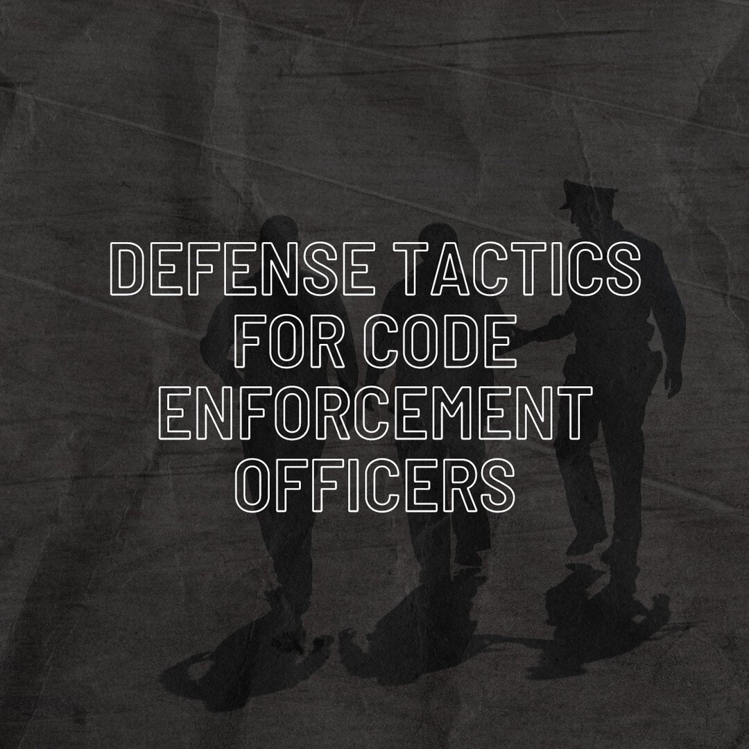 Come join us for our first class in january. We will be teaching an internally developed course called Defense Tactics for Code Enforcement Officers. We would love to have you join us. Link in bio.

#defensetacticsforcodeenforcementofficers
#controll