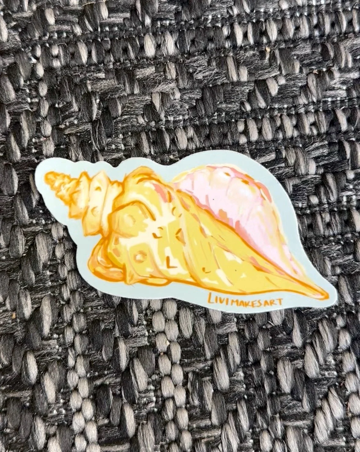 Seashell Vinyl Sticker!