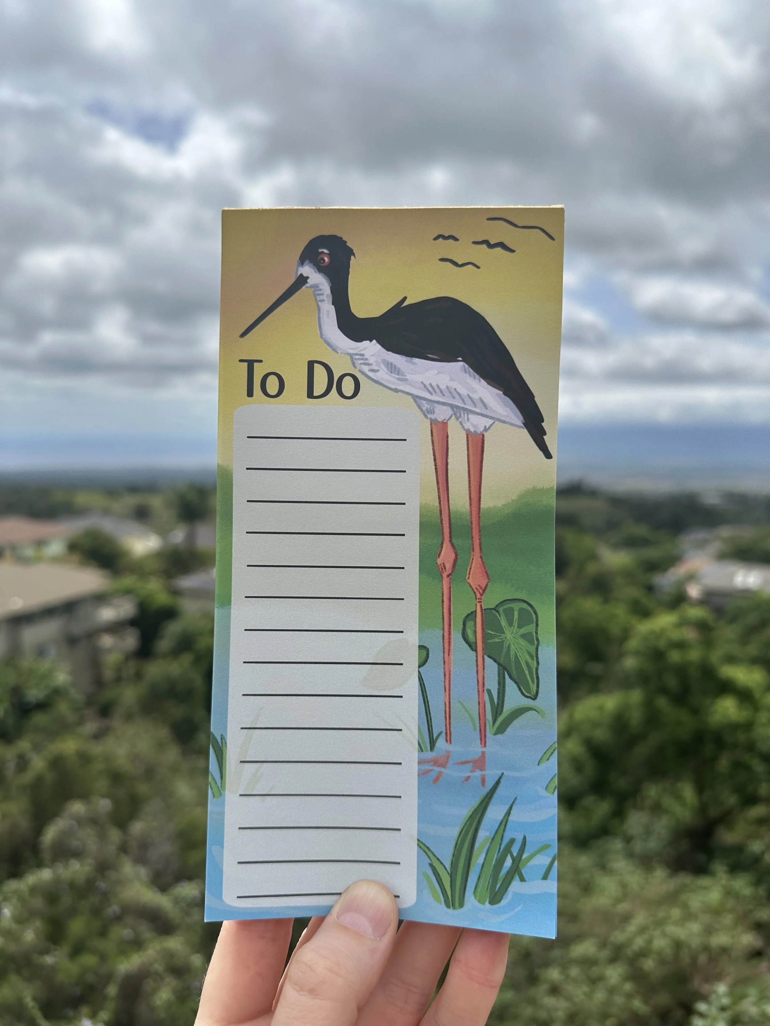 Ae'o Hawaiian Stilt Bird To-do Lists