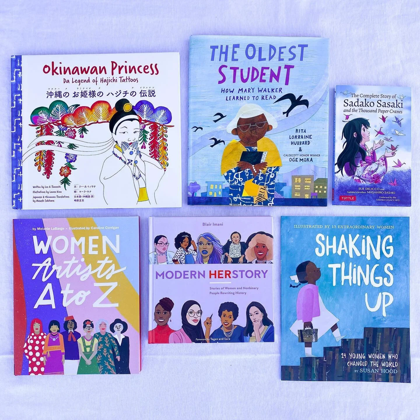 Happy International Women&rsquo;s Day 💖 we&rsquo;re celebrating women, gnc/gnb folks n femmes by reading and sharing some of their stories! There&rsquo;s stories for people of all ages in this photo &hearts;️ Share some of your favorites in the comm