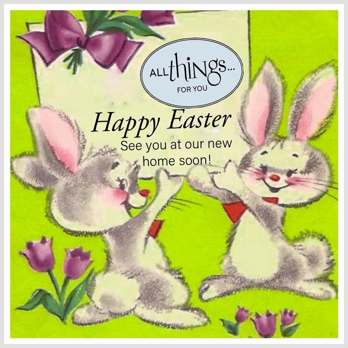 Happy Easter and hello spring! Hope your day is filled with wonderful things. At our store we&rsquo;re still making a few tweaks so we&rsquo;re happy to say we&rsquo;ll see you in a number of weeks. May is sweet May is kind May new beginnings begin i