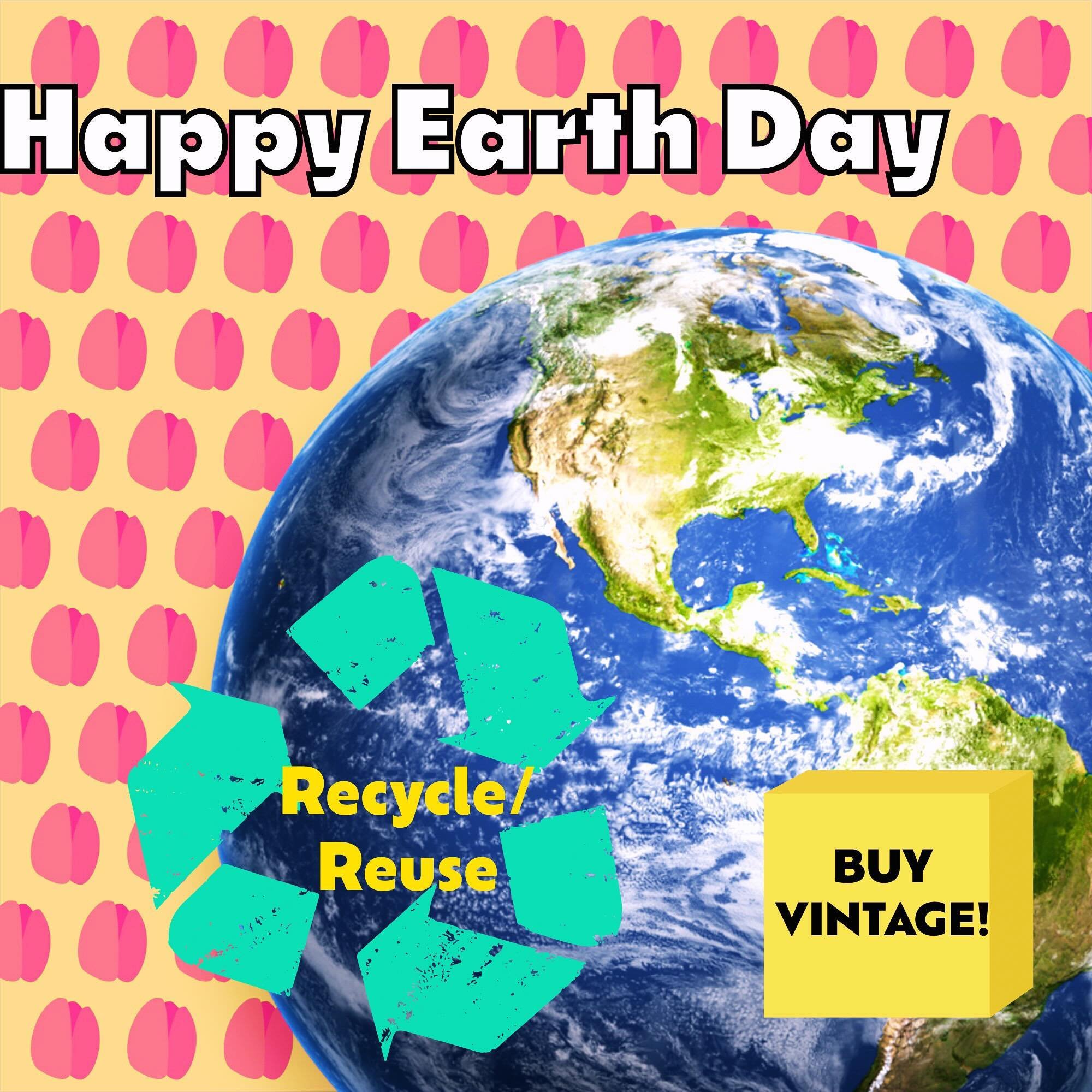 Happy Earth Day from All Things For You! Be kind to the planet and recycle and reuse! One great way to do that is to support all of your favorite Vintage Resellers. By purchasing already existing, well made and beautiful vintage there are less produc