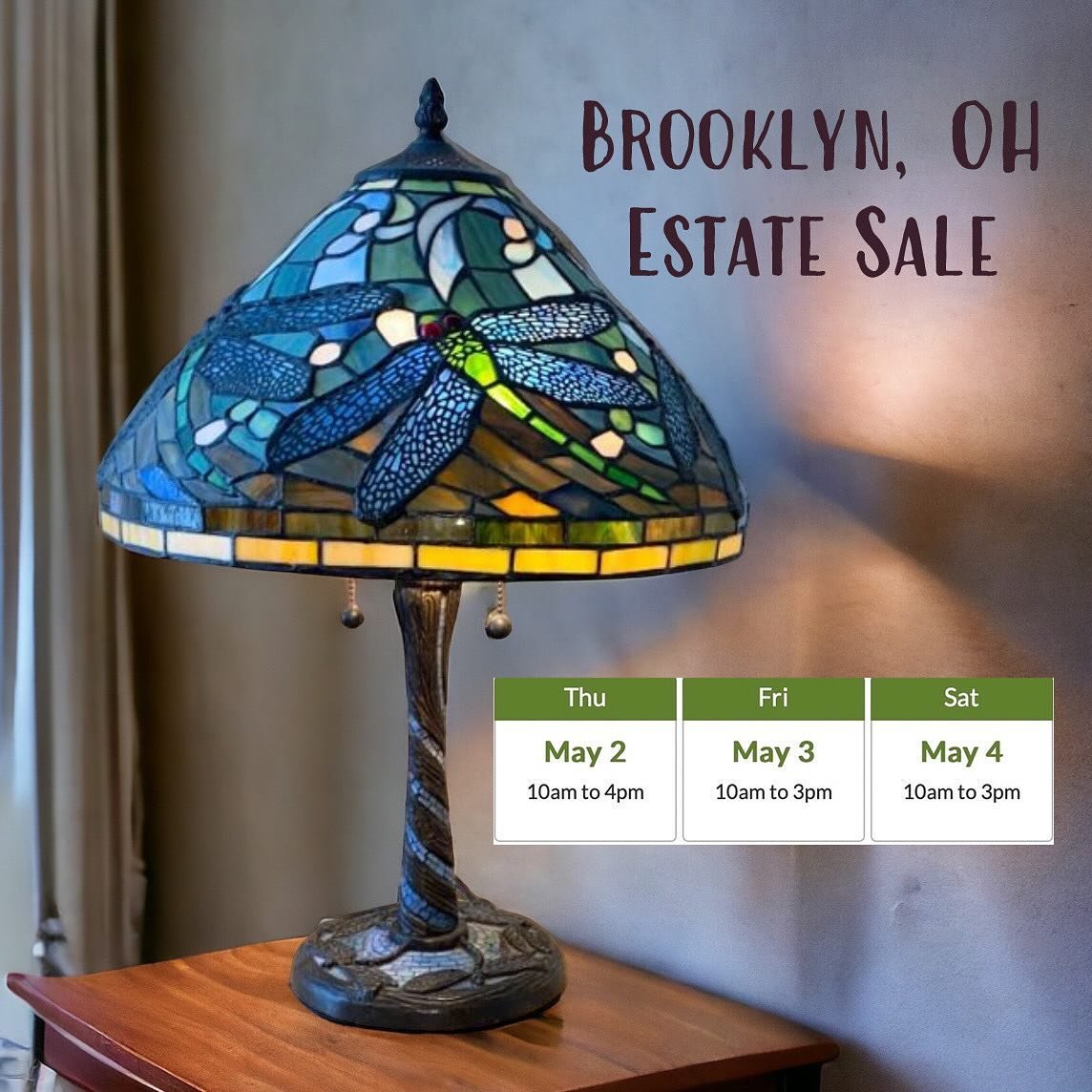SAVE THE DATE! Make sure to add this 3 day Brooklyn neighborhood/ Cleveland OH 44144 estate sale on your calendar! It will start 5/2/2024.  The address will be posted after 9am on 5/1/2024.
Check out estatesales.net for more details and photos. 
Link