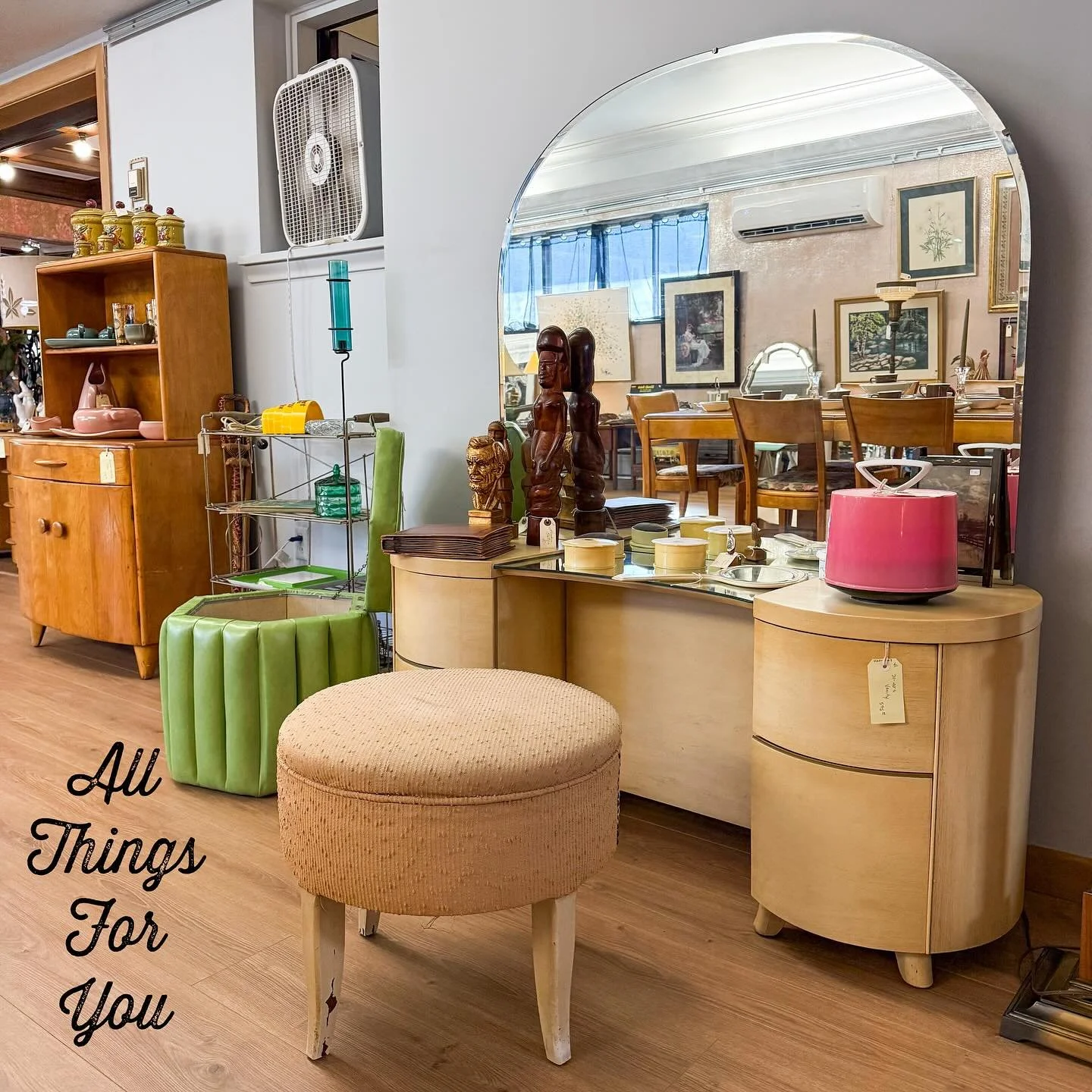 Don&rsquo;t worry, Wednesday is just around the corner and we&rsquo;ll get this vintage shopping party started again! ATFY is open Wednesday through Sunday from 11am until 5pm. All Things For You has four floors of fabulous vintage shopping. We are l