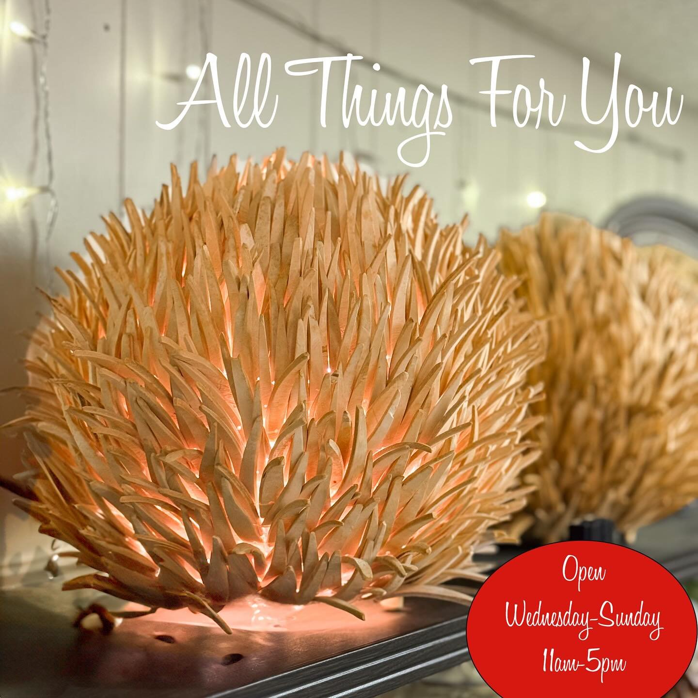 All Things For You is open today! Our fantastic dealers of all things vintage have been restocking again. So head over soon and check out our 4 floors of amazing vintage. 
Also, Save the date for our next hauntily spectacular Sip &amp; Shop. Join us 