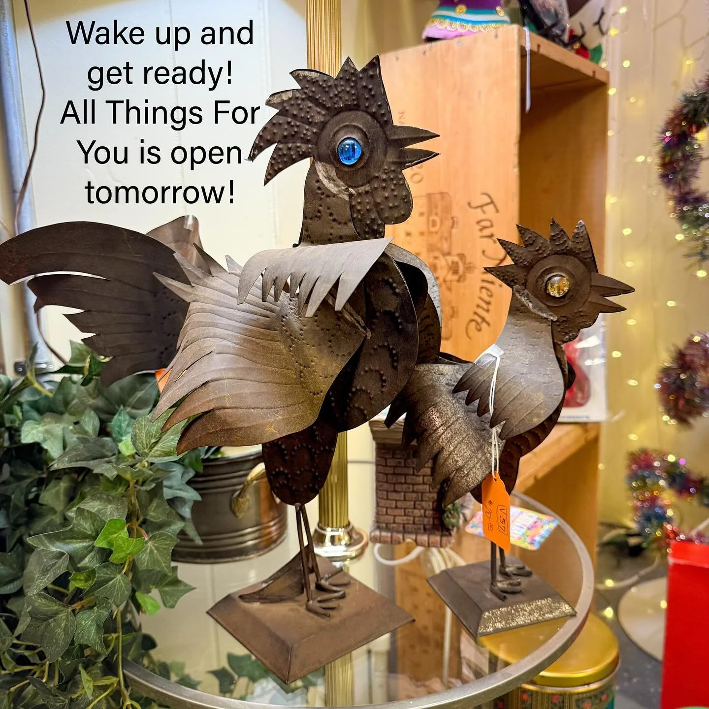 We are open again tomorrow, Wednesday!So get out and vote today and get ready for some wonderful vintage shopping tomorrow! 
All Things For You, one of Cleveland&rsquo;s best homes for all things vintage is open every Wednesday through Sunday from 11