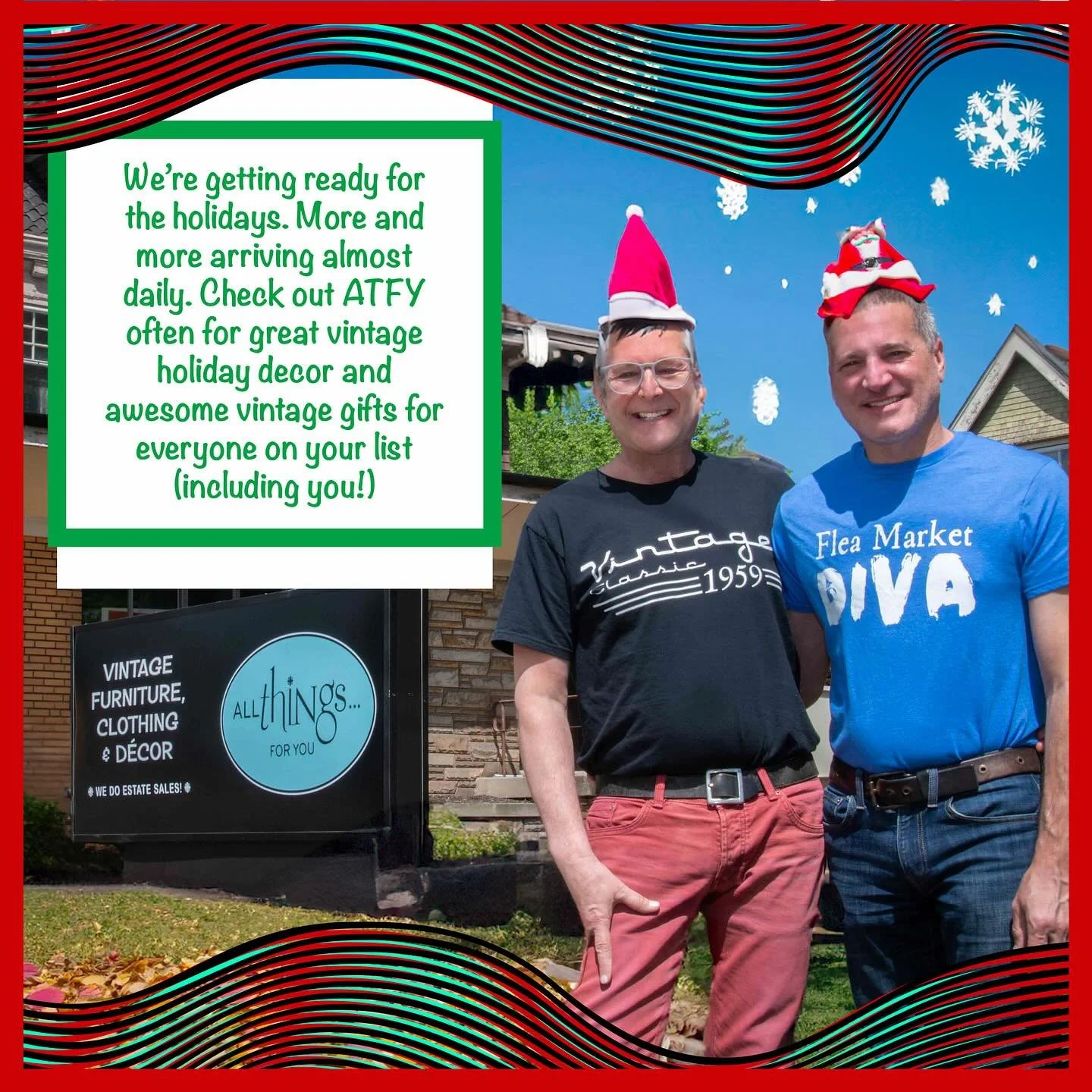 Open Friday! Rain or shine it&rsquo;s a great day for vintage shopping! All Things For You, one of Cleveland&rsquo;s best homes for all things vintage is open every Wednesday through Sunday from 11am until 5pm. Join us here in the Tremont neighborhoo