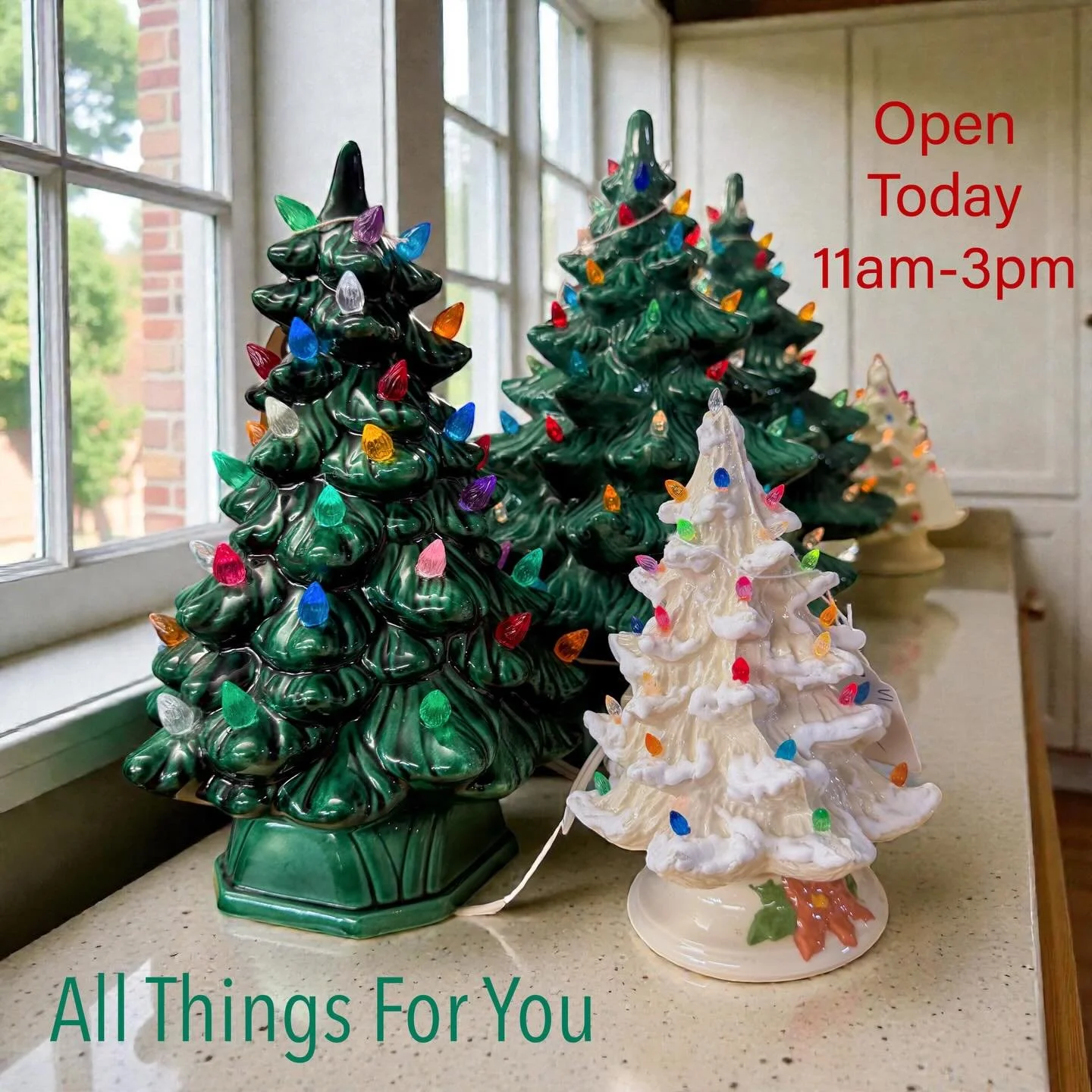 This week&rsquo;s schedule and DON&rsquo;T MISS a full Sip &amp; Shop Black Friday Weekend extravaganza! 
*TODAY, Wednesday 11/26 we&rsquo;re open 11am until 3pm (need to get home early to cook and clean)
*Closed Thursday 11/27 (Happy Thanksgiving)
*