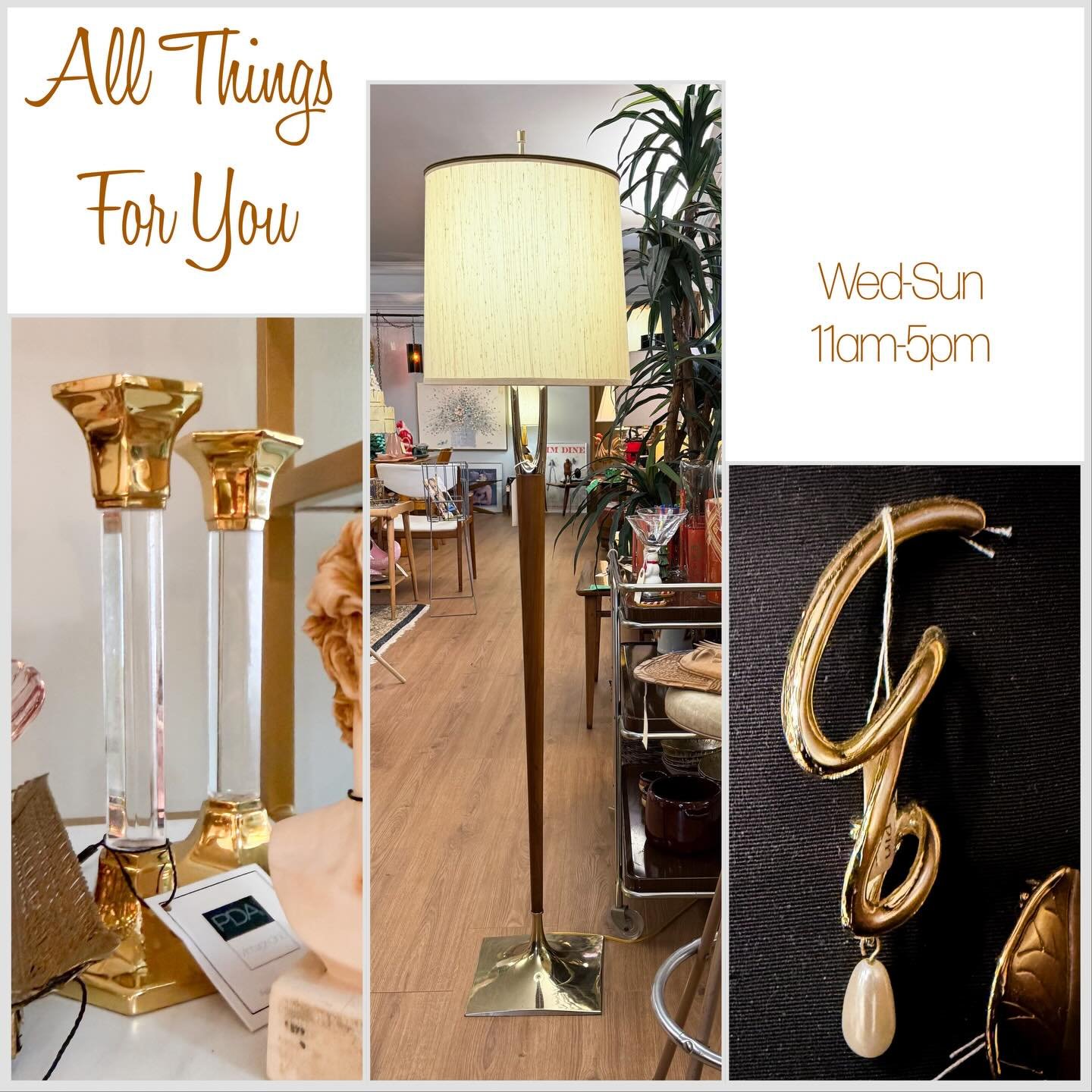 Open Today and every Wednesday through Sunday 11am-5pm! All Things For You, many unique and eclectic dealers of wonderful vintage across four beautiful floors. We are located in the charming neighborhood of Tremont minutes from downtown Cleveland. 
O