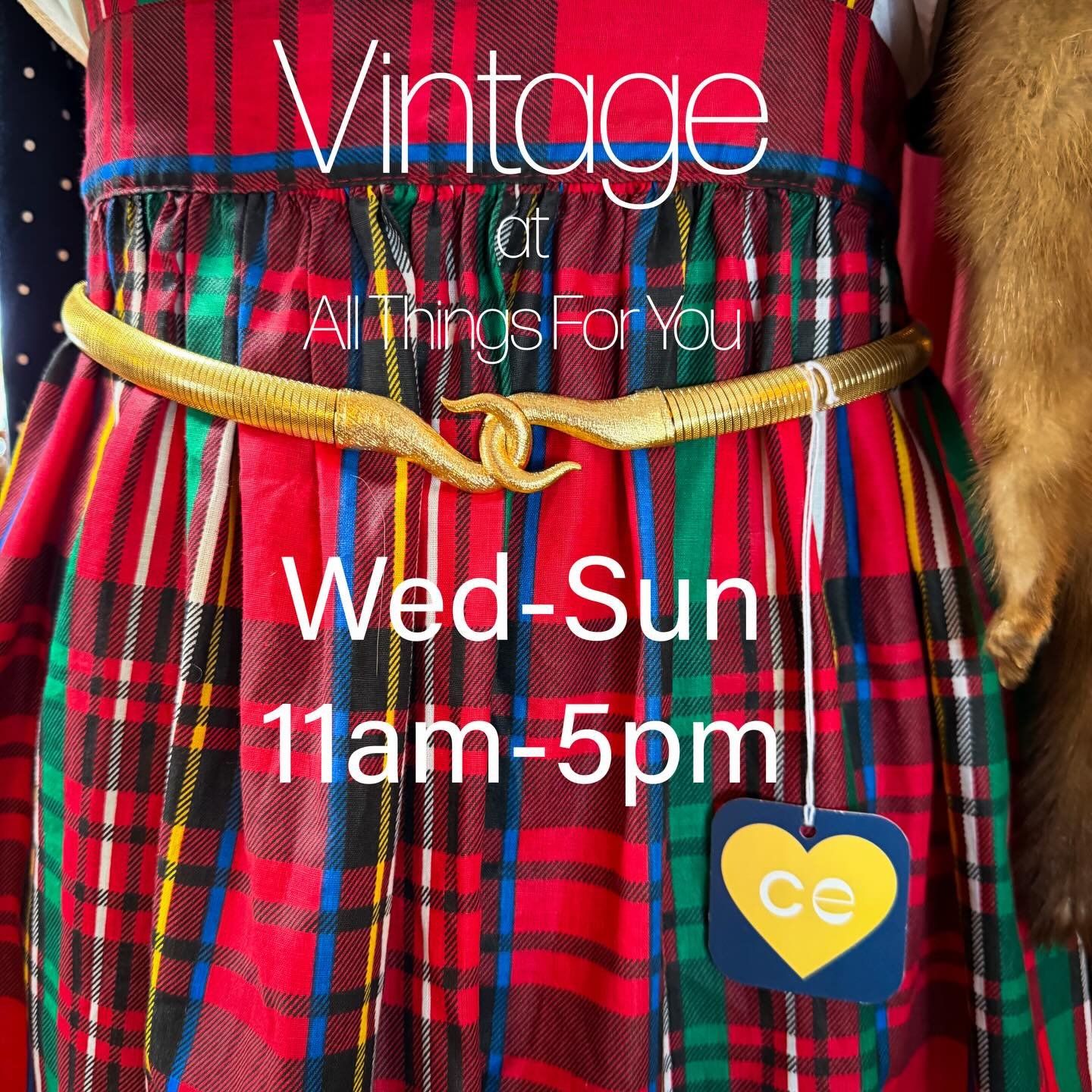 All Things For You is here for all your large and small gift needs. Come in today and see what treasures you can find. We are Open every Wednesday through Sunday 11am-5pm! 
All Things For You, many unique and eclectic dealers of wonderful vintage acr