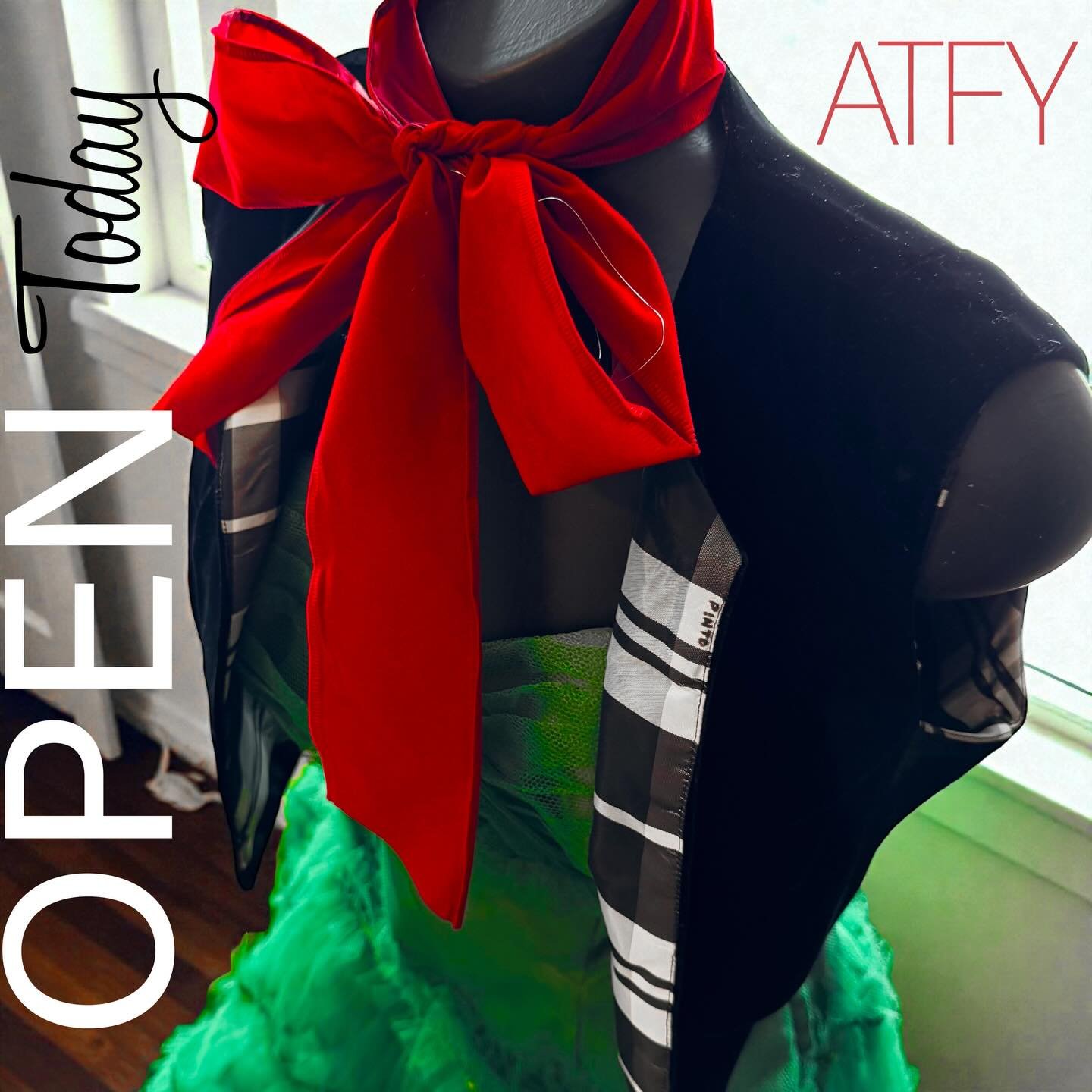 We are OPEN TODAY! We are here and ready for all of your quality, unique and memorable gift giving needs. 
All Things For You 
THIS WEEK AND NEXT: 
12/19-12/21  Sip &amp; Shop Weekend 
(Bubbly beverages, hot cocoa, tasty snacks, and more all weekend!